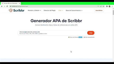 Formato APA con el Generador APA de Scribbr